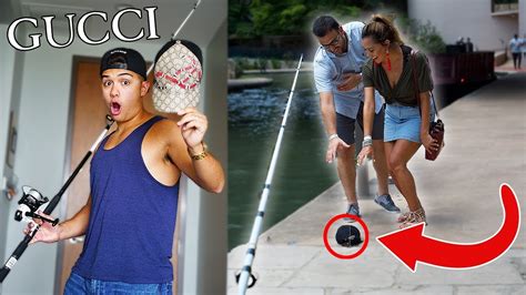 THE GUCCI BAIT PRANK! (GUCCI ON FISHING POLE) 